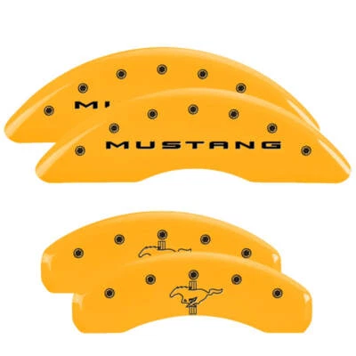 MGP 10204SMB2YL Yellow Brake Caliper Covers for 2015-2023 Ford Mustang - Image 1 of 2