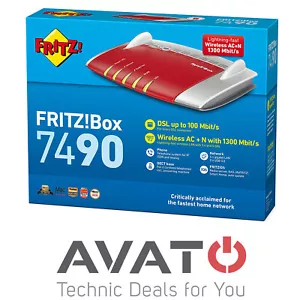 AVM FRITZBox 7490 International MESH WLAN Router VDSL DSL Modem ISDN Gigabit - Bild 1 von 3