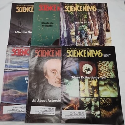 Lot Of (6) 2001 Popular Science Magazines Energy Science Math Animals Magazines  - Image 1 of 4