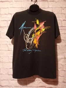 Vintage 1990 FoTL Single Stitch Musik Noten schwarz Grafik T-Shirt Gr. L - Bild 1 von 12