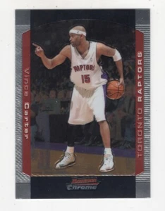 2004-05 BOWMAN CHROME BASKETBALL VINCE CARTER TORONTO RAPTORS #80 - Picture 1 of 2