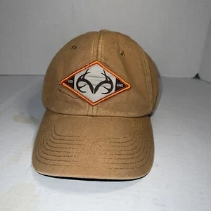 REALTREE Men’s Snapback Canvas Khaki Hat. - Picture 1 of 7