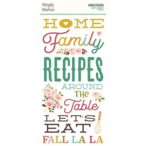 Historias simples ~ ¿Qué está cocinando? ~ Pegatinas de espuma - Imagen 1 de 2