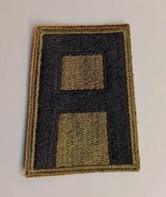 Parche de la Primera División del Ejército de la Segunda Guerra Mundial Unidad OCP 2,25" X 3" Insignia Vintage Verde Foto 1 de 2