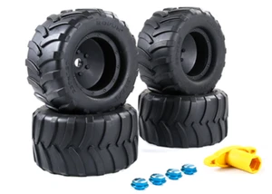 Juego de neumáticos de espina de pescado 220*120 para 1/5 HPI Traxxas MAX-X LT RV KM 5B rc piezas de coche - Imagen 1 de 4