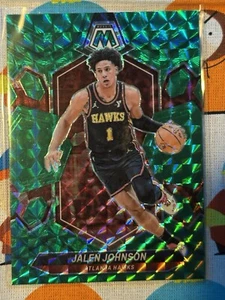 Mosaico Panini 2023-24 - Mosaico verde Prizm #9 Jalen Johnson - Imagen 1 de 3