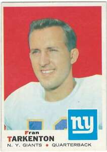 FRAN TARKENTON 1969 Topps #150 NY Giants  HOF Very Sharp ID:11814