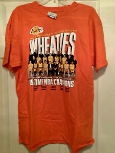 Lakers Championship 2009 Kobe Bryant And Team Wheaties NWT Shirt XL