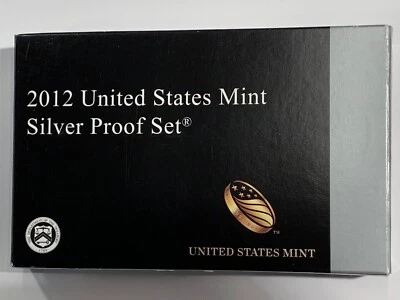 2012 US Mint Silver Proof Set 14 Piece National Park Quarters, Presidents, COA - Image 1 of 4