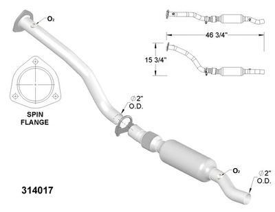 Convertidor catalítico para Volkswagen Passat 1998 2,8 L V6 gas DOHC Foto 1 de 2
