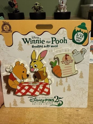 Disney Parks 2025 Winnie The Pooh Hundred Acre Wood Series 5/12 LE Pin Set - Image 1 of 4