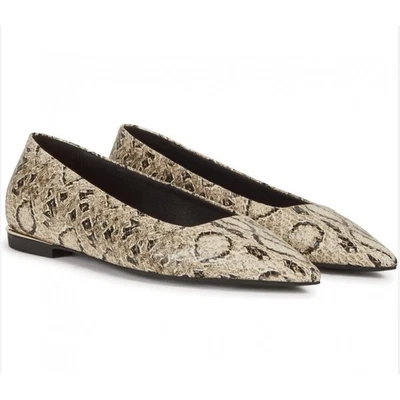 Furla Women’s Shoes Code Ballerina T.20 Toni Roccia Snakeskin Size 36 RRP $499 - Image 1 of 4