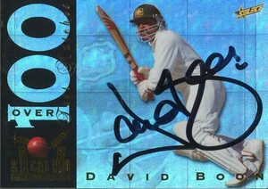 Signed 1998 1999 Australia Test Cricket Select Record Breakers Card - David Boon - Picture 1 of 3
