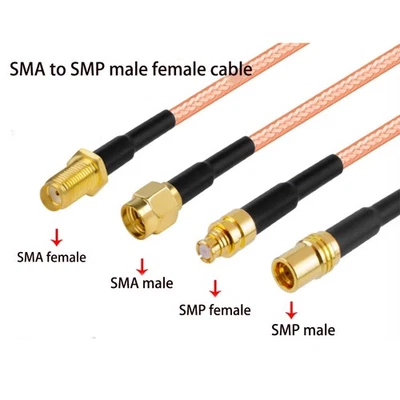 1x SMA Male Female to SMP Plug Jack RF Pigtail Cable Adapter RG316 15cm NEW - Image 1 of 4