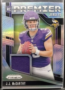 Camiseta Premier Plateada 2024 NFL Panini Prizm JJ McCarthy PJ-JJM Minnesota Vikings - Imagen 1 de 2