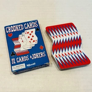 Vintage Crooked Deck Of Novelty Playing Cards Toysmith Brand Auburn WA - Picture 1 of 16