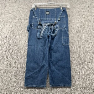 Key Denim Overalls Kids Size 7 Blue Bib Jeans Youth Boys Carpenter Relaxed Loose - Picture 1 of 10