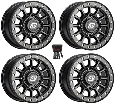 Sedona Sano Beadlock 14" UTV Wheels Black Polaris Ranger XP 9/1K (4) - Image 1 of 3