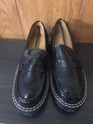 Brand New Black Patent Loafers 8M  - Image 1 of 4