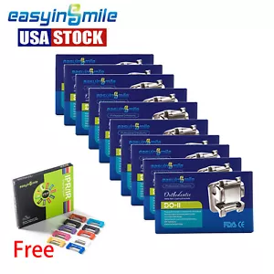 10 staffe ortodontiche autoleganti dentali ROTH 345 gancio 022 parentesi graffe metalliche - Foto 1 di 12
