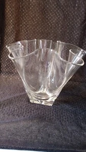 Steuben  Corning Handkerchief Vase 5 1/2" Art Glass Signed - Picture 1 of 4
