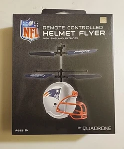 NEW ENGLAND PATROTS Remote Controlled Helmet Flyer Quadrone NFL Drone Ships free - Picture 1 of 5
