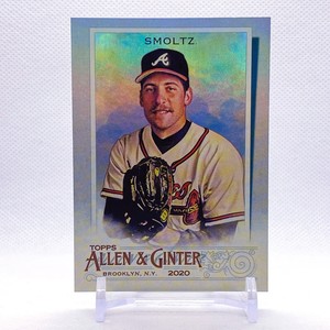 2020 Topps Allen & Ginter Silver Portrait John Smoltz 6 Atlanta Braves