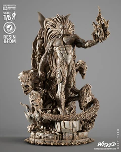 Blackheart 3D gedruckte Figur, Marvel Villain, unbemalt - Bild 1 von 5