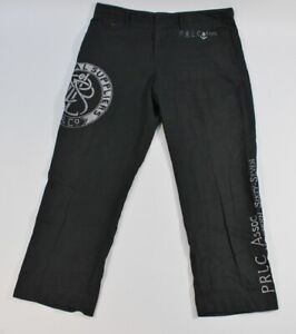 Polo Ralph Lauren Linen Silk Nautical Suppliers Black Pants PRLC Pants Rare