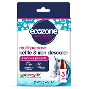 Ecozone Kettle And Iron Descaler Internal Cleaner & Scale Remover (3x20g) - 60g - Picture 1 of 6