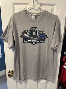 Trenton Thunder Binghamton Rumble Ponies Double A Subway series Men's Shirt L