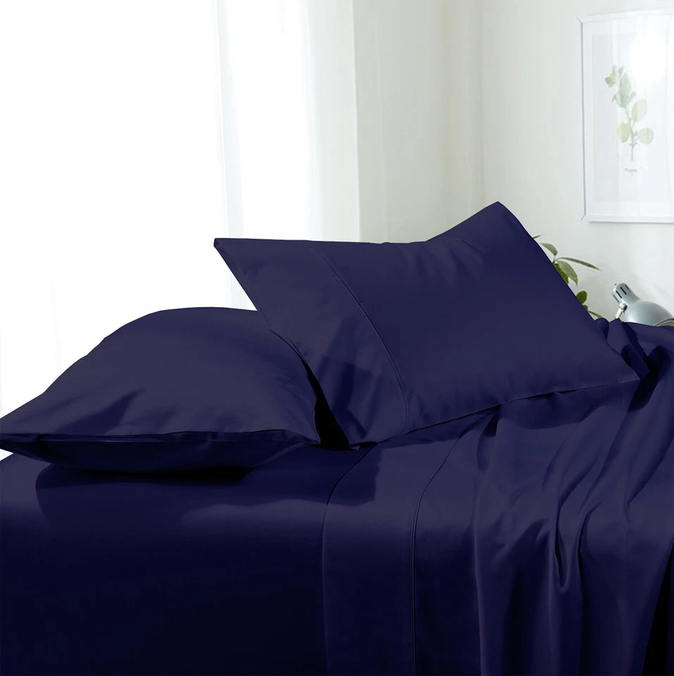 Luxury Bed Sheet Set- Solid Brushed Microfiber Wrinkle-Free sheet sets  - Image 1 of 1