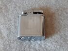 Vintage B and D Lighter Silver with Vertical Lines Blank Monogram Panel