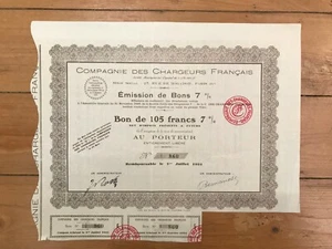 Compagnie des CHARGEURS FRANCAIS 1928 (L) - Bild 1 von 1