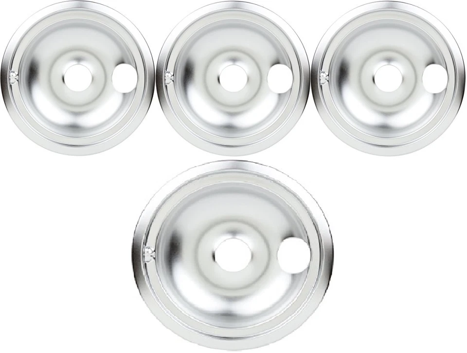 VIALU WB31T GE Range Burner Bowls Drip Pans Bibs Set 3 of WB31T10010 1 of WB31T10011