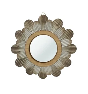 METAL DAISY FLOWER WALL ART ACCENTS HOME DECOR 13.75" NEW RUSTIC - Picture 1 of 4