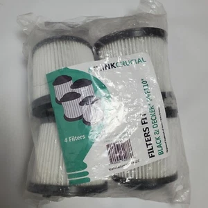 Black & Decker OEM 90552433-01 4 Pack PVF110 hand vacuum air filter PHV1810 - Picture 1 of 5