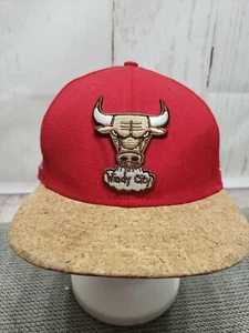 Chicago Bulls New Era 59Fifty Cork Fitted Hardwood Classic Hat Size 7 3/8 - Picture 1 of 11
