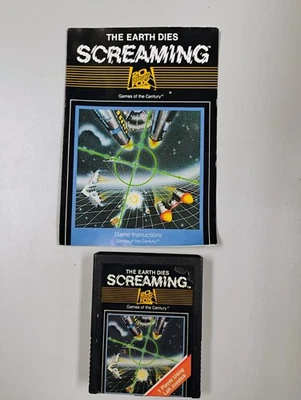 Earth Dies Screaming W/ Manual (Atari 2600, 1983) - Image 1 of 4