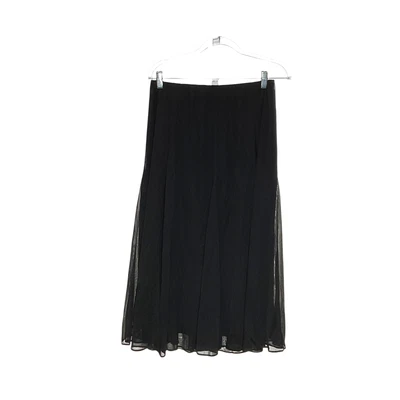 Alex Evenings Black A-Line Midi Skirt - Women's Size M - Image 1 of 4