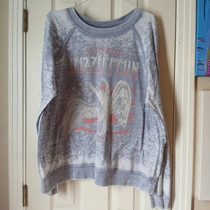 Recycled Karma Womens Medium Led Zeppelin US Tour 1975 Sweatshirt Blue  - Picture 1 of 5