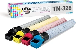 Toner for Konica Minolta C300i, C360i, TN-328 CMYK (Set of 4) - Picture 1 of 7