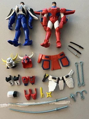 Figura de acción Ronin Warriors RYO y Hariel Playmates de colección casi COMPLETA Foto 1 de 3