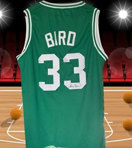 Larry Bird Signed Custom Boston Celtics Jersey. Authentic - Picture 1 of 6