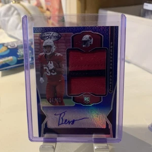 2024 Certified Trey Benson RC Freshman Fabric Mirror Signatures Blue Auto 06/99 - Bild 1 von 7