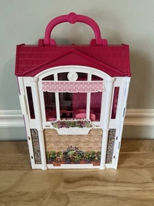 Barbie 2014 Mattel Glam Getaway Fold N’ Go Puppenhaus Sammlung Haus Wohnung - Bild 1 von 16
