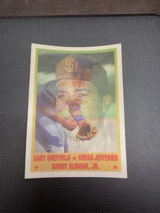 1989 Sportflics - Gary Sheffield, Gregg Jefferies, Sandy Alomar #223 (RC) - Picture 1 of 1