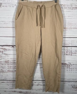 Eileen Fisher Women's Khaki Drawstring Cropped Pants Size PP - Picture 1 of 6