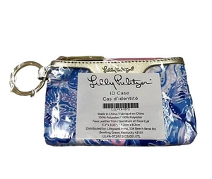 NEW Lilly Pulitzer ID Case Keychain Wallet With Zip Close Card Holder - Bild 1 von 6
