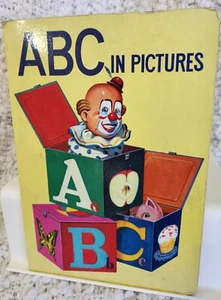 Vintage ABC in Pictures Book Golden Books Press Board Book Japan - Picture 1 of 2